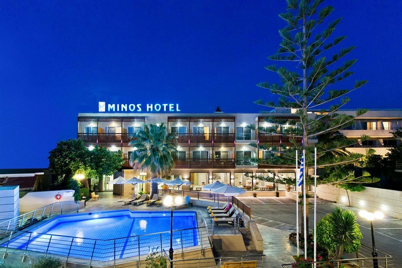 Minos Hotel Rethymno Esterno foto